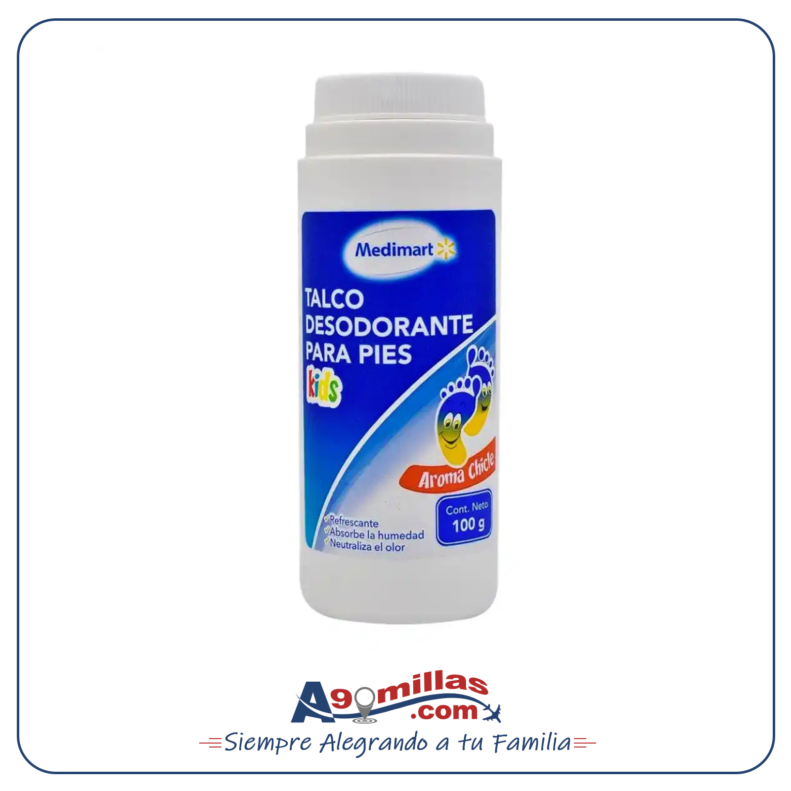038 Talco Desodorante para Pies Medimart 100g