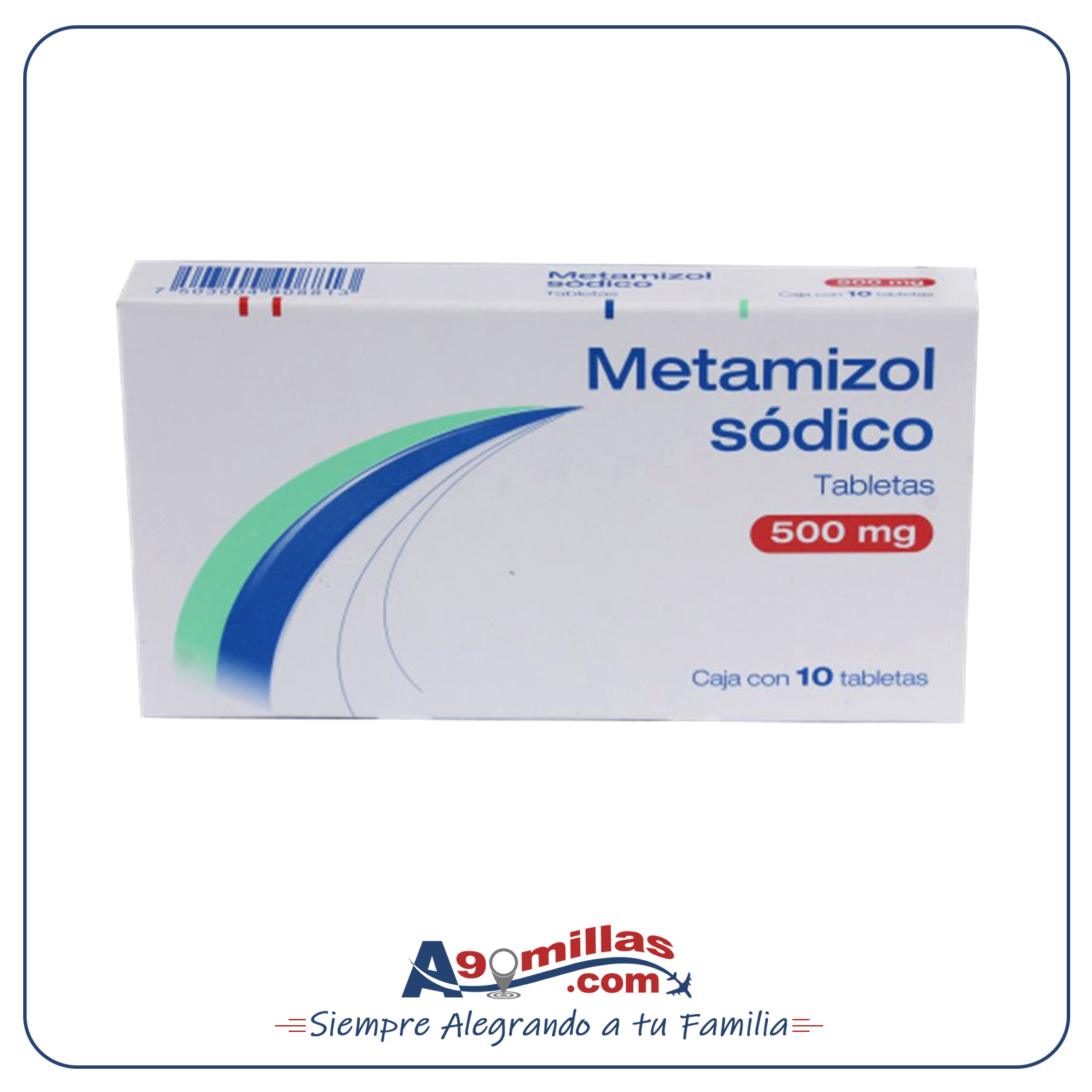 Metamisol Sódico (Duralgina) de 500 mg