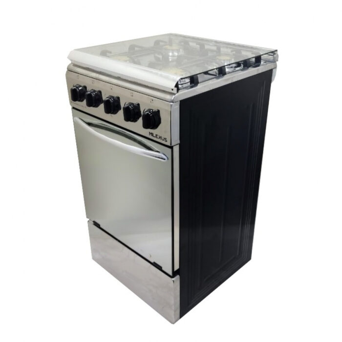 Estufa de Gas Silver Point con 4 Quemadores y Horno-Negro con Ace (SOLO HABANA) - Imagen 1