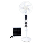 Ventilador de Pedestal GANGSHI (Recargable) con Panel Solar Incluido