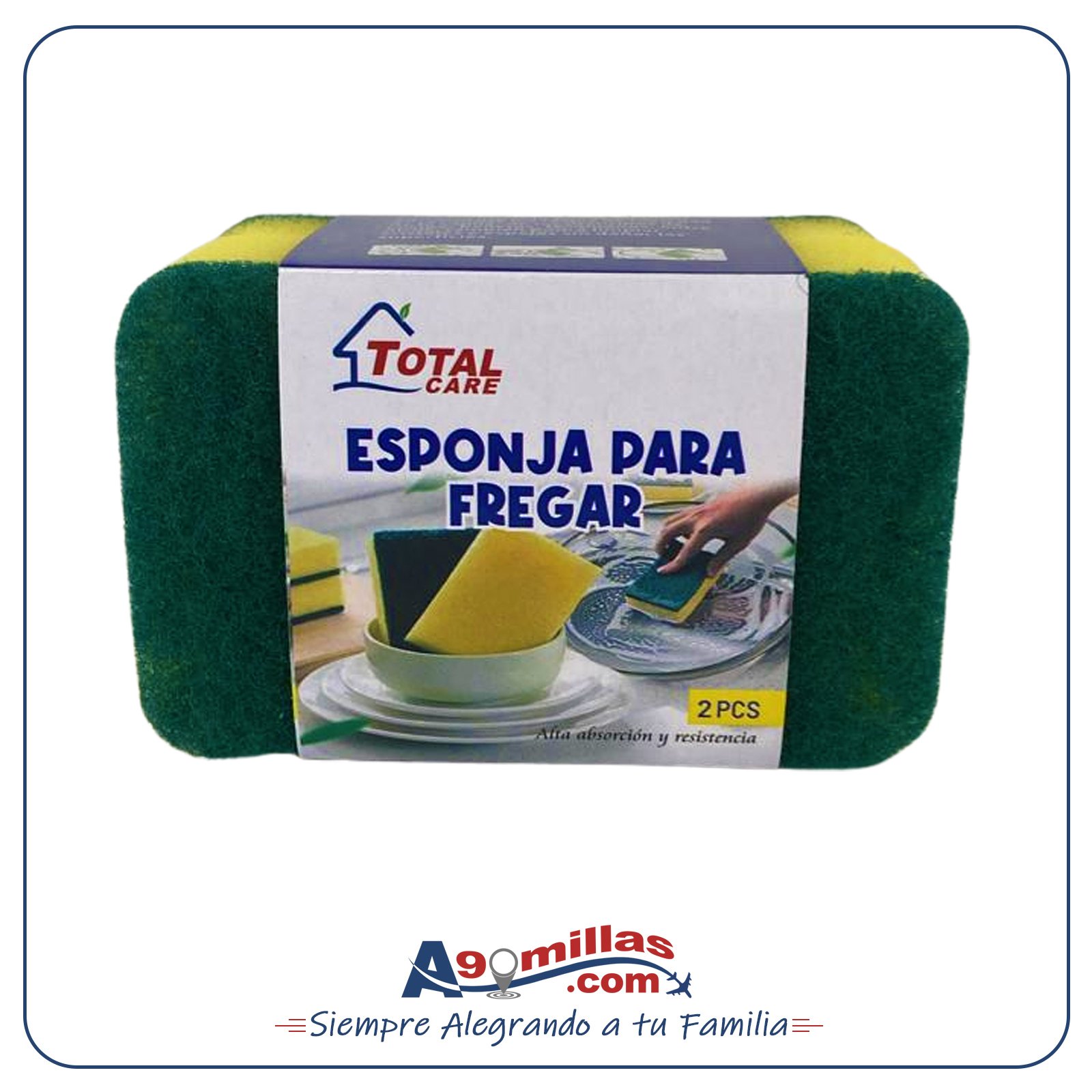 Set de 2 Esponjas para Fregar 00 Set de 2 Esponjas para Fregar - Imagen 1