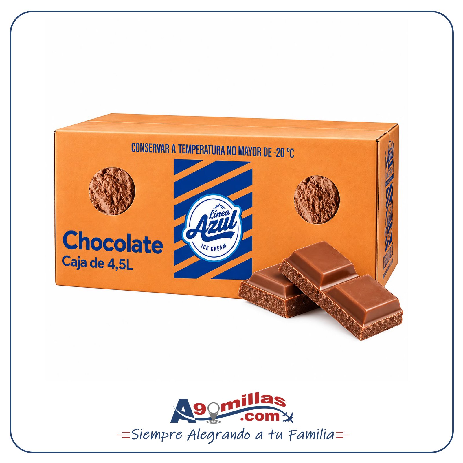 Caja de Helado de Chocolate 4,5 L Caja de Helado de Chocolate 4,5 L - Imagen 1
