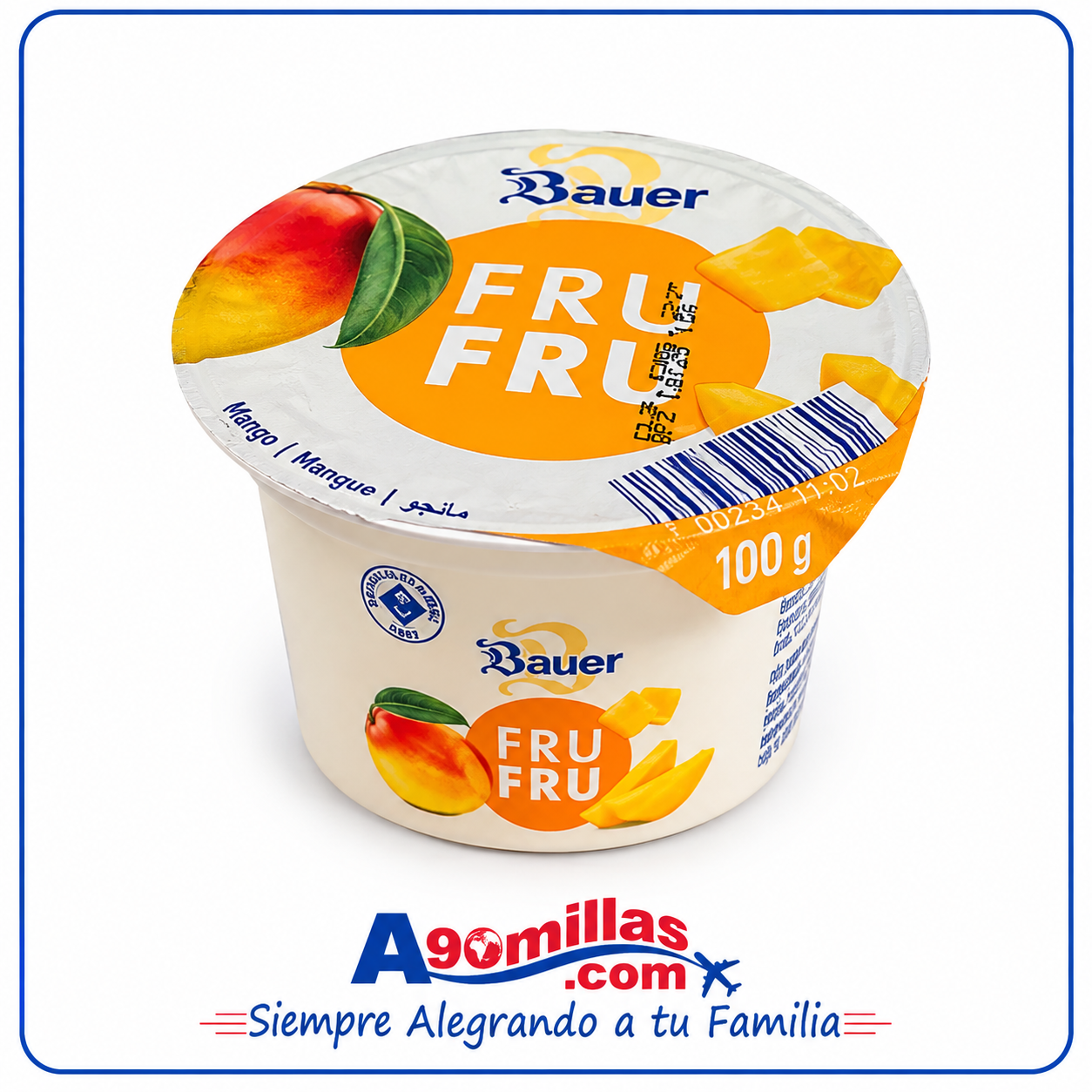 Imagen de Codex 21 sept 2026, 18_14_06 Yogur Bauer FRU FRU Mango D 100 g - Imagen 1